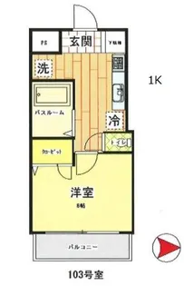 埼玉県所沢市小手指町3【マンション】の間取り