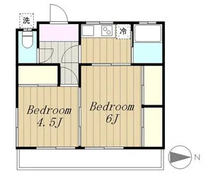 多摩川荘【2階】の間取り