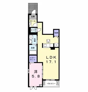 千葉県茂原市高師【アパート】の間取り