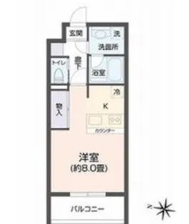 ヴィアーレ新寺【5階】の間取り