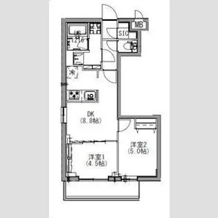 S-RESIDENCE北戸田【5階】の間取り