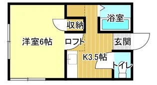 グランメール開和【1階】の間取り