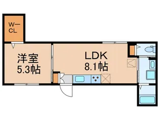 CRESCERE多摩川【1階】の間取り