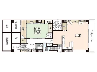 THE GARDEN PLACE OTEMACHI【5階】の間取り