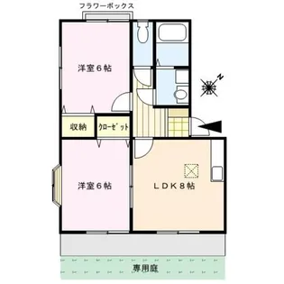 アネックス安武【1階】の間取り