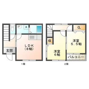 三重県津市城山1【一戸建】の間取り