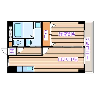 ホークマンションB【3階】の間取り