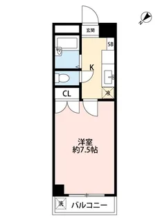 エスポワール黒髪【4階】の間取り