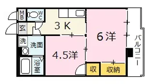 K-5【1階】の間取り
