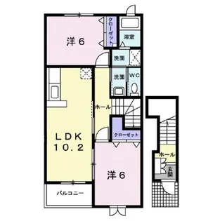 シャルマン フジサワ【2階】の間取り