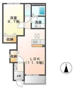 Quatre Bien(キャトル ビアン)【1階】の間取り