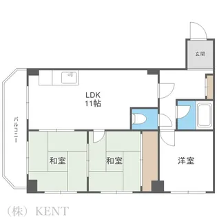 サイレンス琴似【3階】の間取り