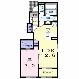 イーストサイド86【1階】の間取り