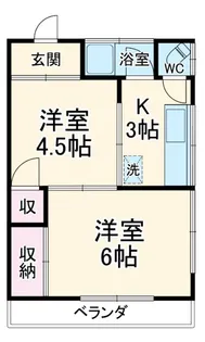 鴨川荘【1階】の間取り