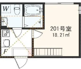 アザーレ・パッシオ橋本【2階】の間取り