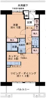 フローラルタウン千鳥橋【10階】の間取り