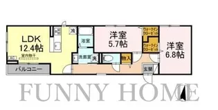 東京都世田谷区若林2【アパート】の間取り