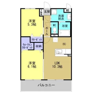 エンジェル【3階】の間取り