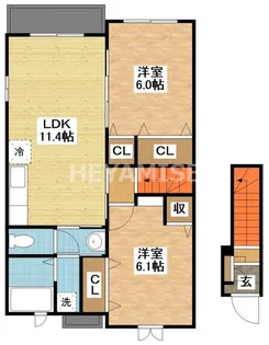 ソレイユ【2階】の間取り