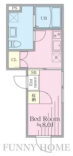 1Kの間取り画像