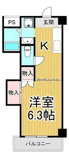 ドミトリー甲子園【3階】の間取り