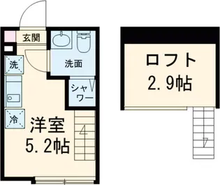 ハーモニーテラス桜台VIII【2階】の間取り