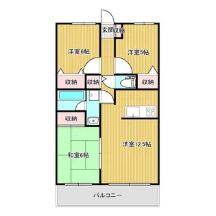 ライオンズプラザ北松戸【10階】の間取り