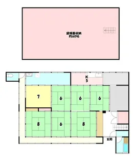 山梨県山梨市牧丘町牧平【一戸建】の間取り