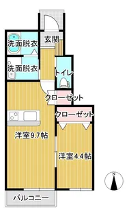 Altair(アルタイル)B棟【1階】の間取り