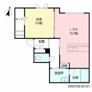 Delight城内【1階】の間取り
