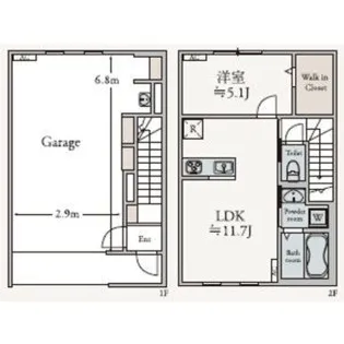 Inframince Edge【1階】の間取り