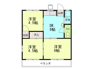 パークハイツ【1階】の間取り