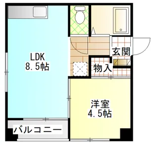 第2木戸ビル【2階】の間取り
