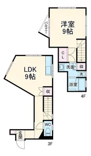 神奈川県川崎市中原区中丸子【一戸建】の間取り