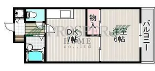 PALMIZIO鶴橋【9階】の間取り