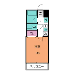 カーサ ディ パルコ【2階】の間取り