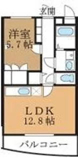 ピノ・ソレアード【1階】の間取り