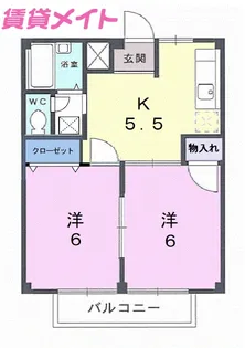 マイウェイ【2階】の間取り