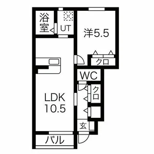 FolunaII【1階】の間取り