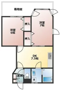スプリングフィールド【1階】の間取り
