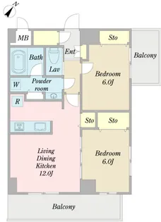 ウィステリア都筑の森【1階】の間取り