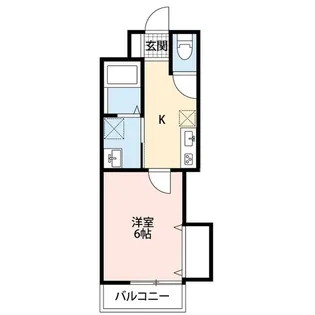 City Flat一ノ割【1階】の間取り