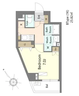 Alivis浦安【1階】の間取り