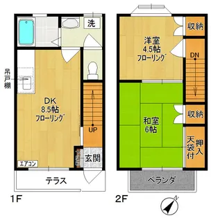 神奈川県川崎市多摩区菅城下【一戸建】の間取り
