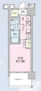 Aーstandard芝浦【7階】の間取り