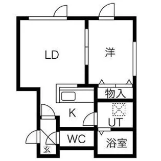 フォレスト大谷地【1階】の間取り
