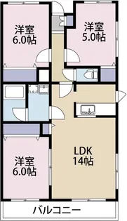 ルミエール山本A【1階】の間取り