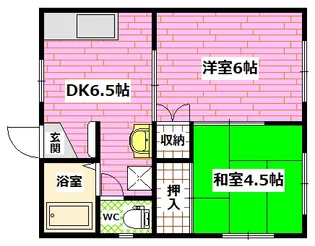森元コーポB棟【2階】の間取り