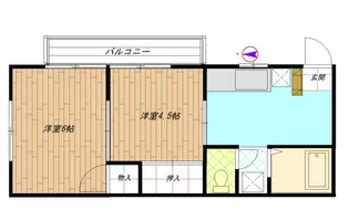 神奈川県横浜市神奈川区羽沢町【アパート】の間取り