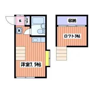 ホワイトハウス日野【2階】の間取り
